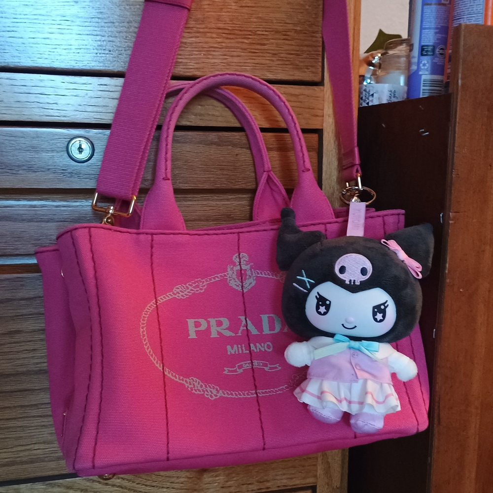 Kuromi School Life Plush Toy by - Black and Pink